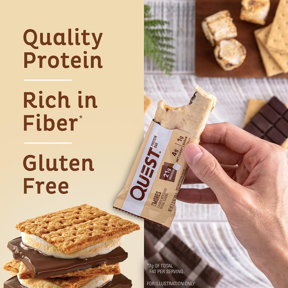 Quest Protein Bars (12 Count) and Chocolatey Peanut Protein Coated Candies (12 Count) Bundle