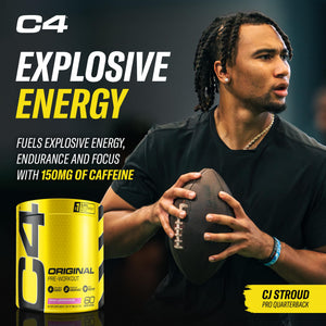 Cellucor C4 Original Pre Workout Powder Frozen Bombsicle Sugar Free Preworkout Energy for Men & Women 150mg Caffeine + Beta Alanine + Creatine - 30 Servings (Packaging May Vary)