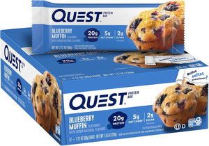 Quest Blueberry Muffin Protein Bars, 12 Count and Mini Cookies & Cream Protein Bars, 14 Count