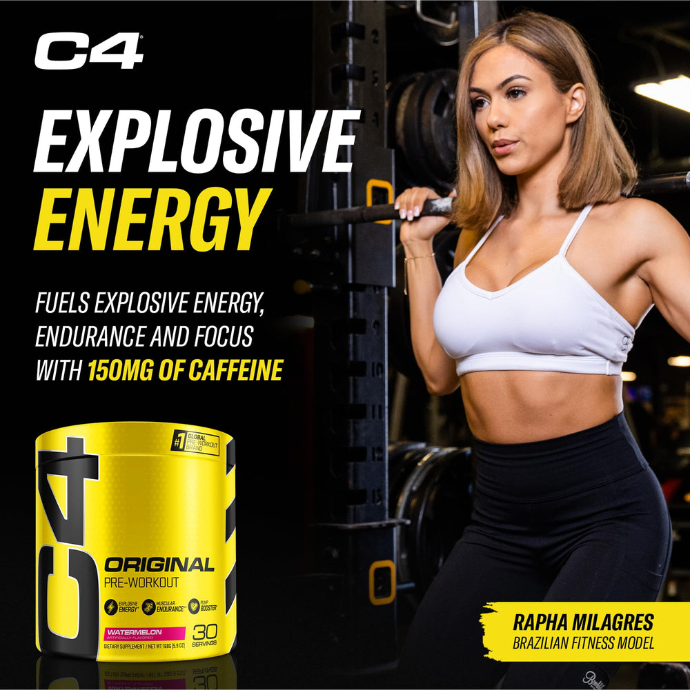 Cellucor C4 Original Pre Workout Powder Frozen Bombsicle Sugar Free Preworkout Energy for Men & Women 150mg Caffeine + Beta Alanine + Creatine - 30 Servings (Packaging May Vary)