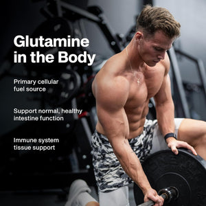 Muscletech 100% L-Glutamine Powder for Enhanced Muscle Recovery - Pure L Glutamine Muscle Growth Builder & Energy Boosting Nutritional Supplement for Men & Women - Unflavored, 60 Servings