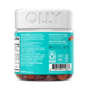 Olly Teen Girl Multi Gummy, Healthy Skin and Immune Support, 15 Essential Vitamins, Biotin, Zinc, Calcium, Chewable Multivitamin, Berry Melon, 35 Day Supply, 70 Count