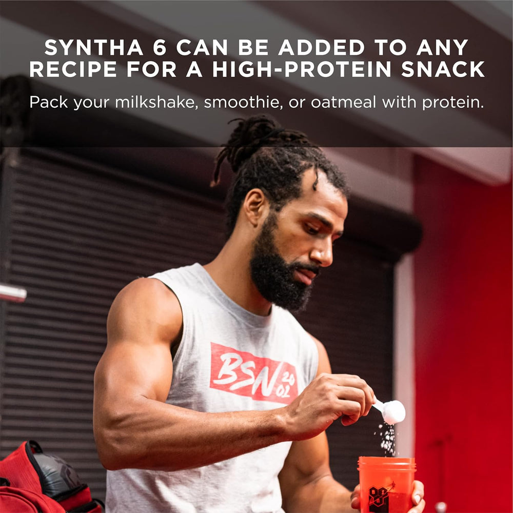BSN SYNTHA-6 Whey Protein Powder with Micellar Casein, Milk Protein Isolate Powder, Chocolate Peanut Butter, 48 Servings (Packaging May Vary)