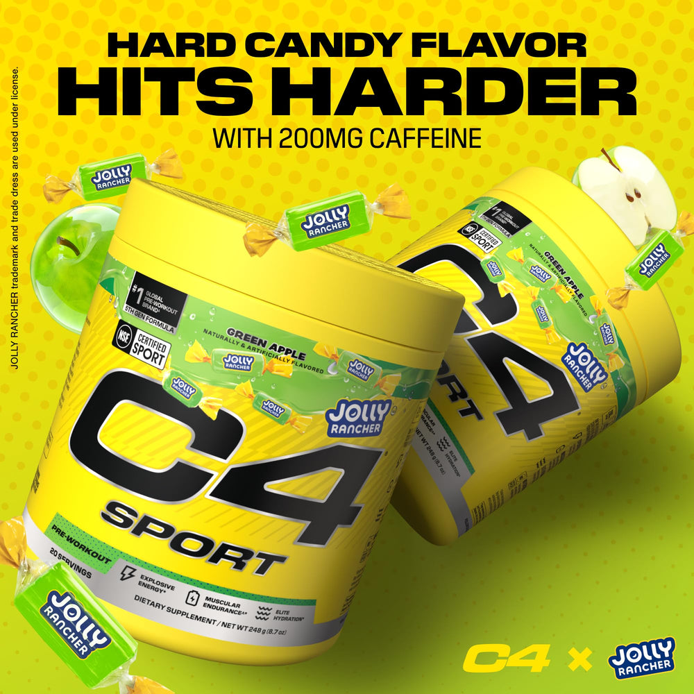 Cellucor C4 Sport Pre Workout Powder - NSF Certified for Sport - Elite Hydration - 200mg Caffeine + Creatine + Beta-Alanine - Electrolytes and Energy Supplement - Watermelon, 20 Servings