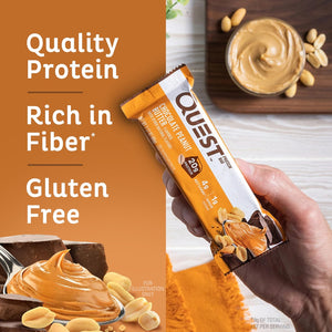 Quest Chocolate Peanut Butter & Cookies & Cream Protein Bars Bundle, High Protein, Gluten Free, 12 & 14 Count