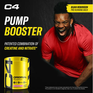 Cellucor C4 Original Pre Workout Powder Frozen Bombsicle Sugar Free Preworkout Energy for Men & Women 150mg Caffeine + Beta Alanine + Creatine - 30 Servings (Packaging May Vary)
