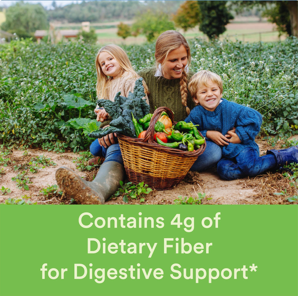 SmartyPants Kids Multivitamin & Fiber Gummies: Prebiotic Fiber to Support Kids Digestion with Vitamin D3, C, Vitamin B12, B6, A, Zinc, Biotin, Folate, Three Fruit Flavors, 90 Count (30 Day Supply)