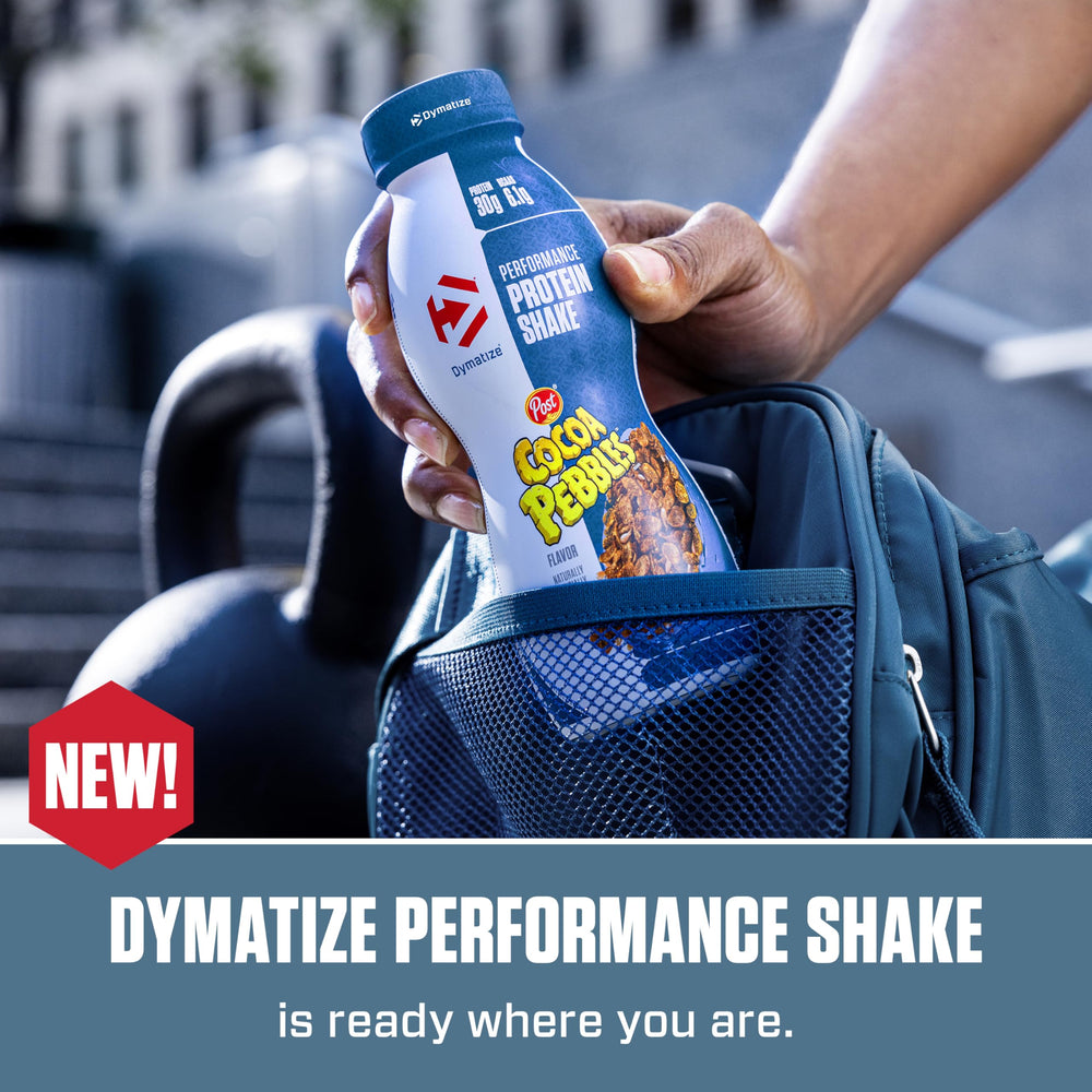 Dymatize Protein Shake, Cocoa Pebbles, 30g Protein, Meal Replacement or Pre-Workout Drink, On-the-Go Breakfast, 6.1g BCAAs, No Added Sugar, Gluten Free, Ready to Drink, 11.5 fl oz