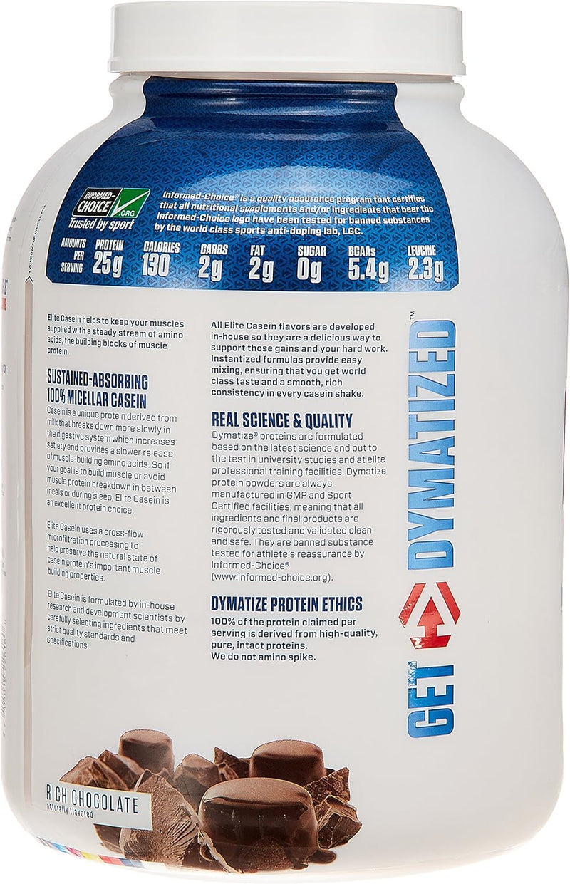 Dymatize Nutrition Dymatize Elite Casein, Chocolate, 4 Pounds