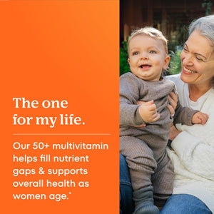One A Day Multivitamin for Women 50 and Over Tablets, Womens Multivitamin 50 Plus with Vitamins D, C, E, Zinc & Biotin, Daily Vitamins for Woman 50+, 200 Ct (Packaging May Vary)