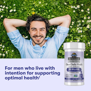 Garden of Life Probiotics for Men, Dr Formulated 50 Billion CFU 15 Probiotics for Digestive Health + Organic Prebiotic Fiber, Colon & Immune Support, Daily Gas Relief, Shelf Stable, 30 Capsules