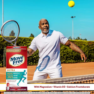 Move Free Ultra 365 with Triple Action Joint Support - Magnesium Vitamin D3 & Calcium Fructoborate - Supports Muscle Joint & Bone in 1 Capsule Per Day, 120 Capsules (120 Servings)*