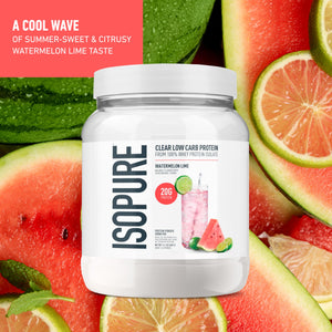 Isopure Clear Whey Isolate Protein Powder, Lactose Free, Gluten Free, Naturally Flavored, Pineapple Orange Banana, 20g Protein Per Serving, 1.9 Lb, 36 Servings (Packaging May Vary)