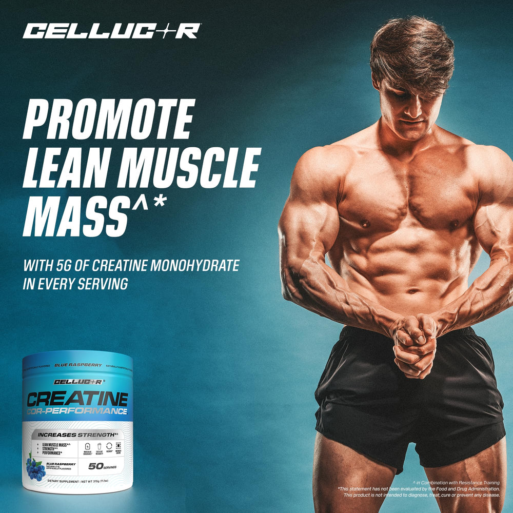 Cellucor Creatine Powder, Jolly Rancher Cherry- Increases Strength, Lean Muscle Mass & Endurance, Micronized Creatine for Fast Absorption, 5g Creatine per Serving, 50 Servings
