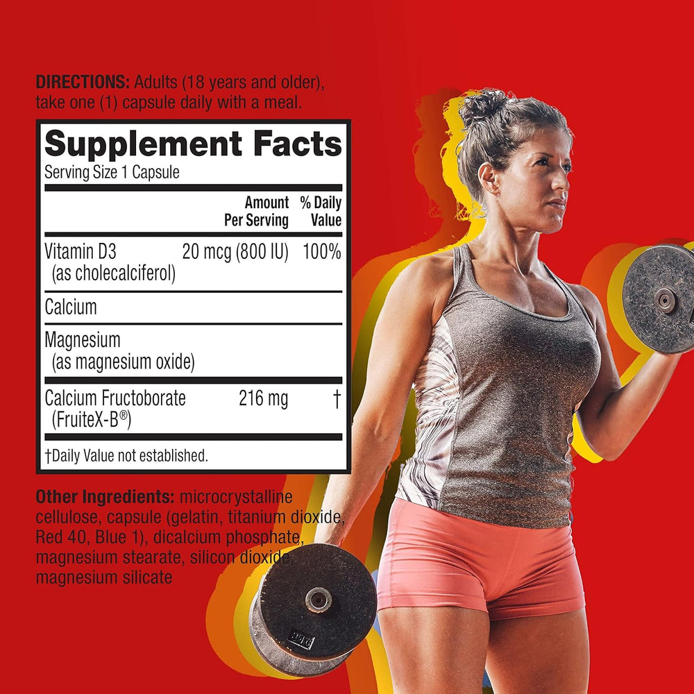 Move Free Ultra 365 with Triple Action Joint Support - Magnesium Vitamin D3 & Calcium Fructoborate - Supports Muscle Joint & Bone in 1 Capsule Per Day, 120 Capsules (120 Servings)*