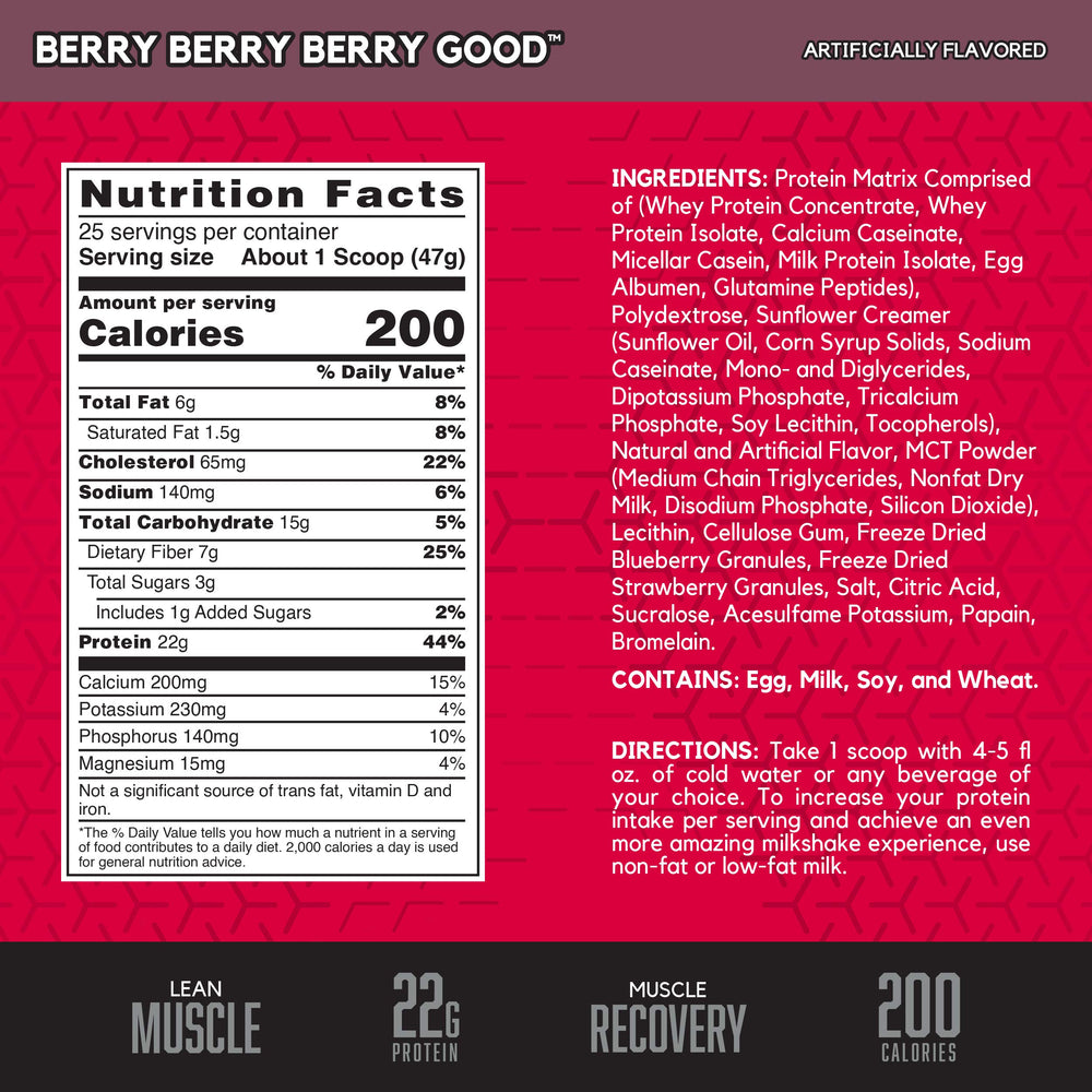 BSN Berry Berry Berry Good Flavor, Powder, 25 Servings